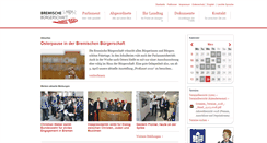 Desktop Screenshot of bremische-buergerschaft.de